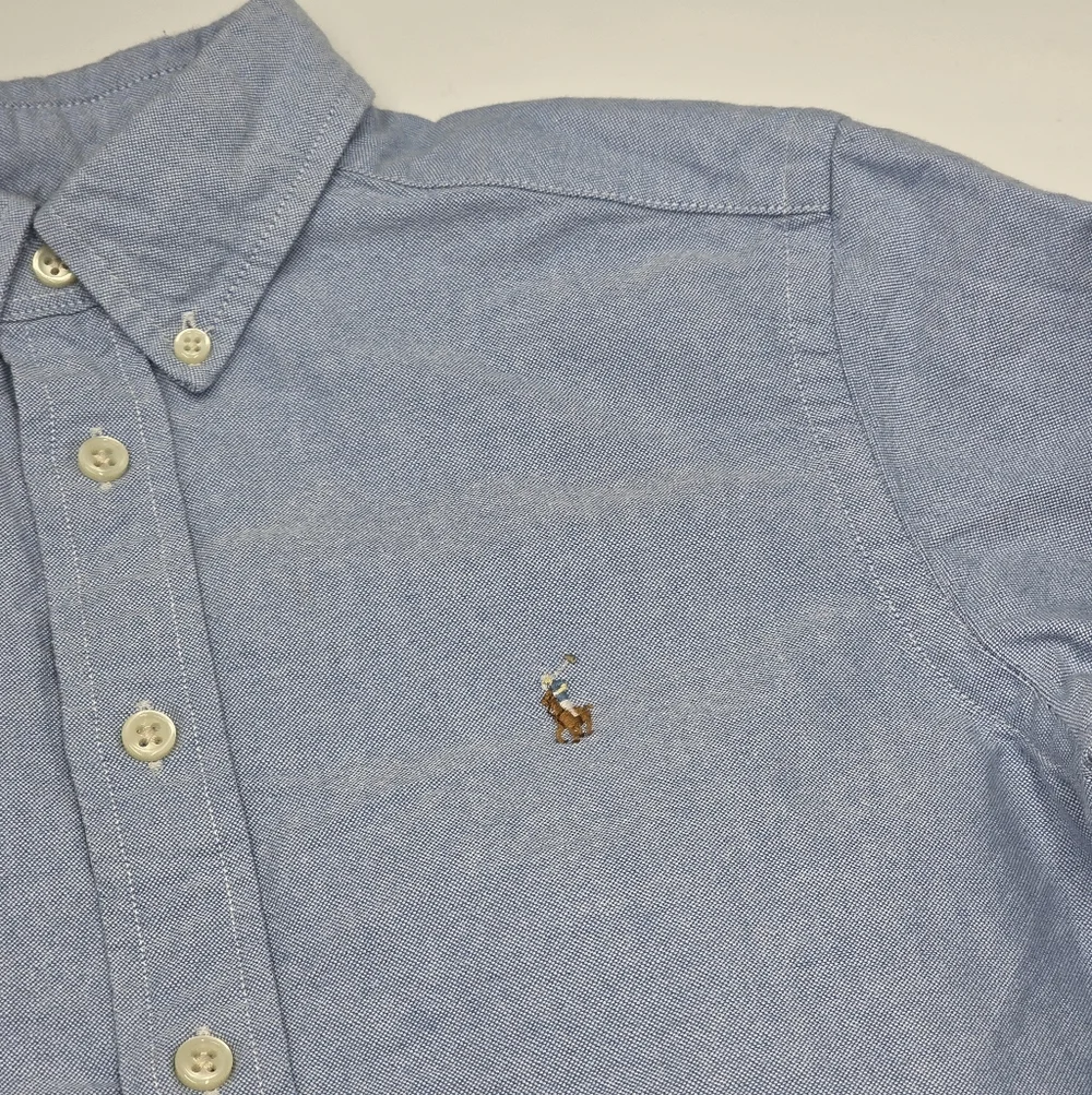 Ralph Lauren boys' blue oxford button down size M